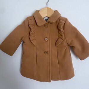 OshKosh B'gosh Baby Girl Tan Peacoat Size 3 Months